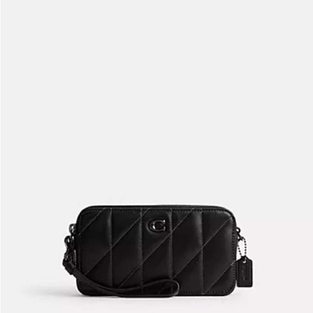 Coach Kira Black Quilted Leather Crossbody Bag